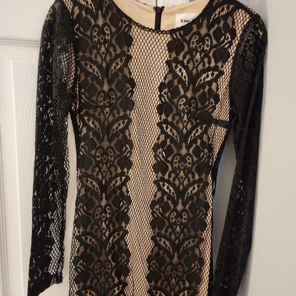 Line & Dot Black Laci Maxi Dress XS - Picture 3 of 8